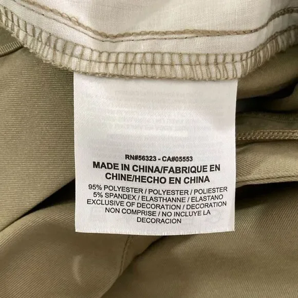 Nike Dri Fit Golf Pants Mens 34x34 Tan Lightweight Flat Front Casual - Picture 9 of 14